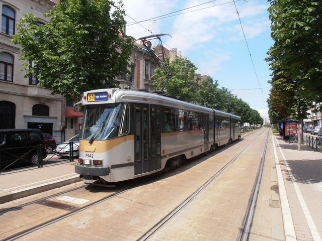 Foto van MIVB Brusselse PCC 7943 Tram door Perzik