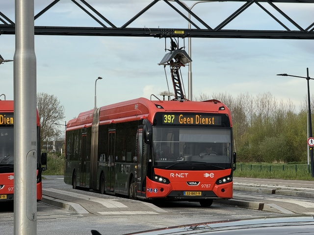 Foto van CXX VDL Citea SLFA-180 Electric 9787 Gelede bus door Stadsbus