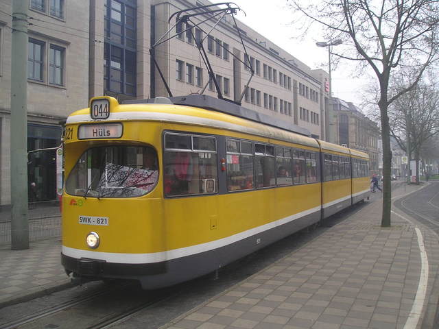 Foto van SWK Düwag GT8 821 Tram door Perzik