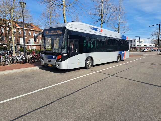 Foto van RET VDL Citea SLE-120 Hybrid 1267 Standaardbus door treinspotter-Dordrecht-zuid