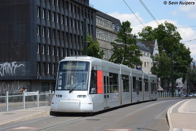 Foto van Rheinbahn NF8U 3310 Tram door RW2014