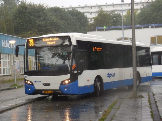 Foto van GVB VDL Citea SLF-120 1156 Standaardbus door Stadsbus