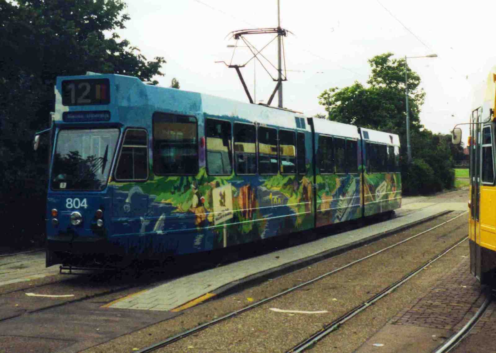 Foto van GVB 9- & 10G-tram 804