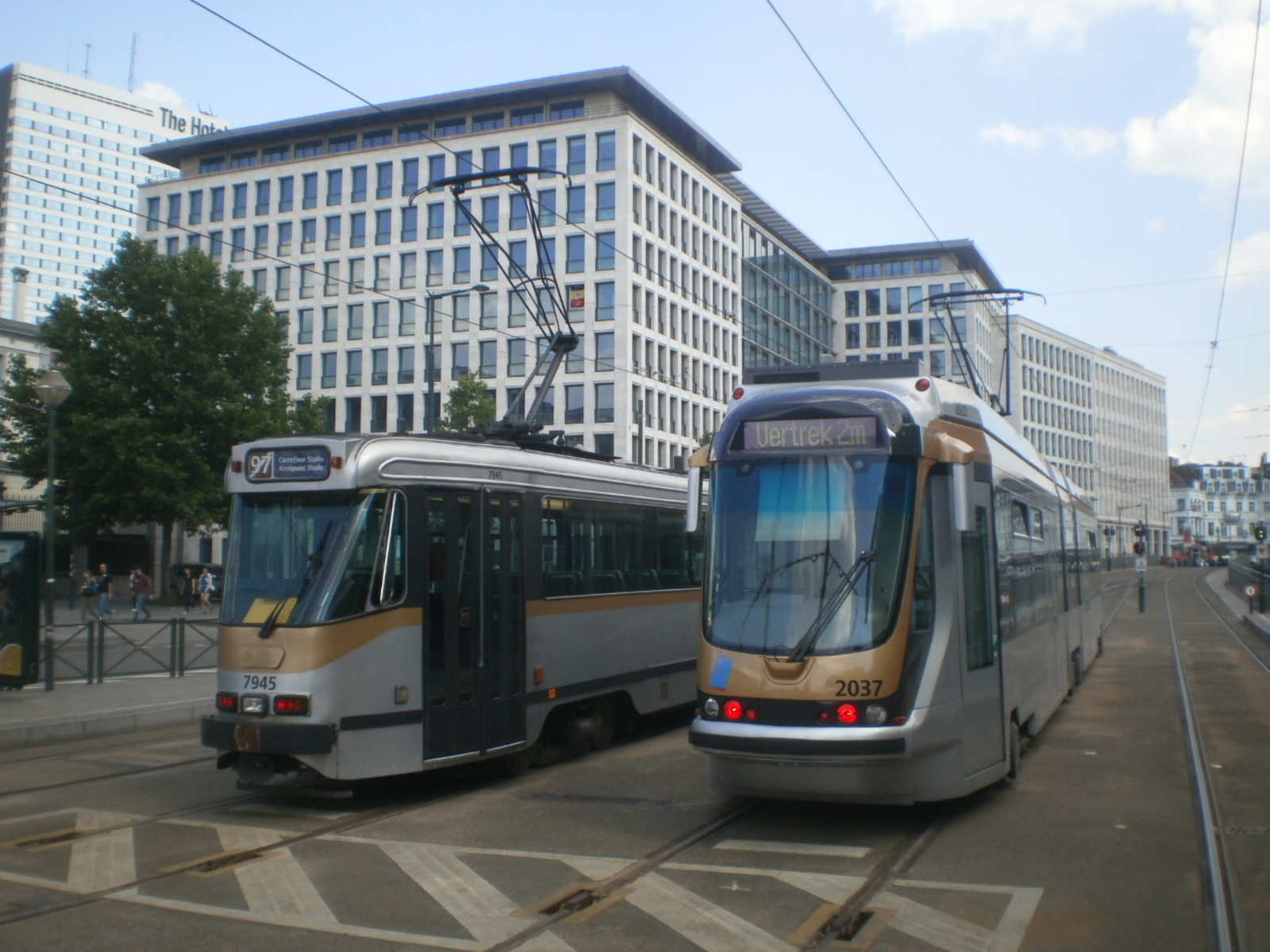 Foto van MIVB Tram 2000 2037, MIVB Brusselse PCC 7945