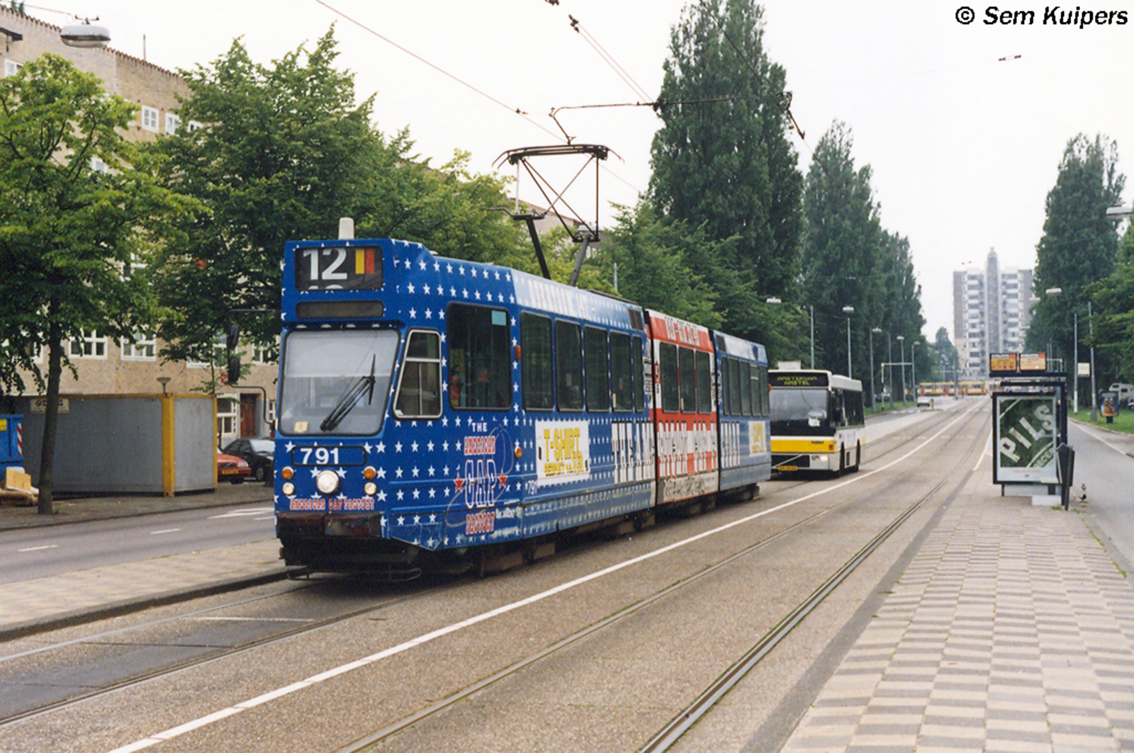 Foto van GVB 9- & 10G-tram 791