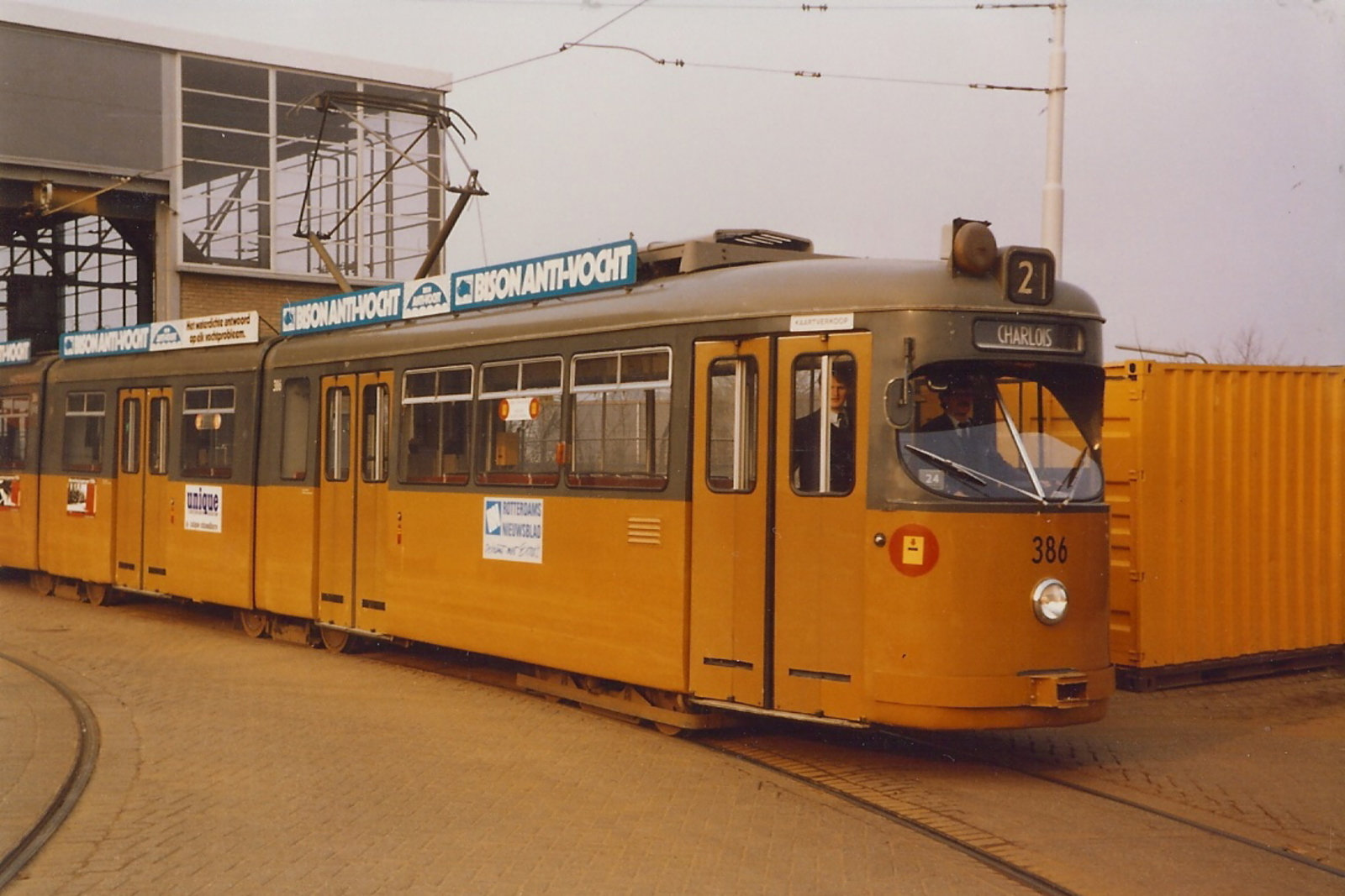 Foto van RET Rotterdamse Düwag GT8 386